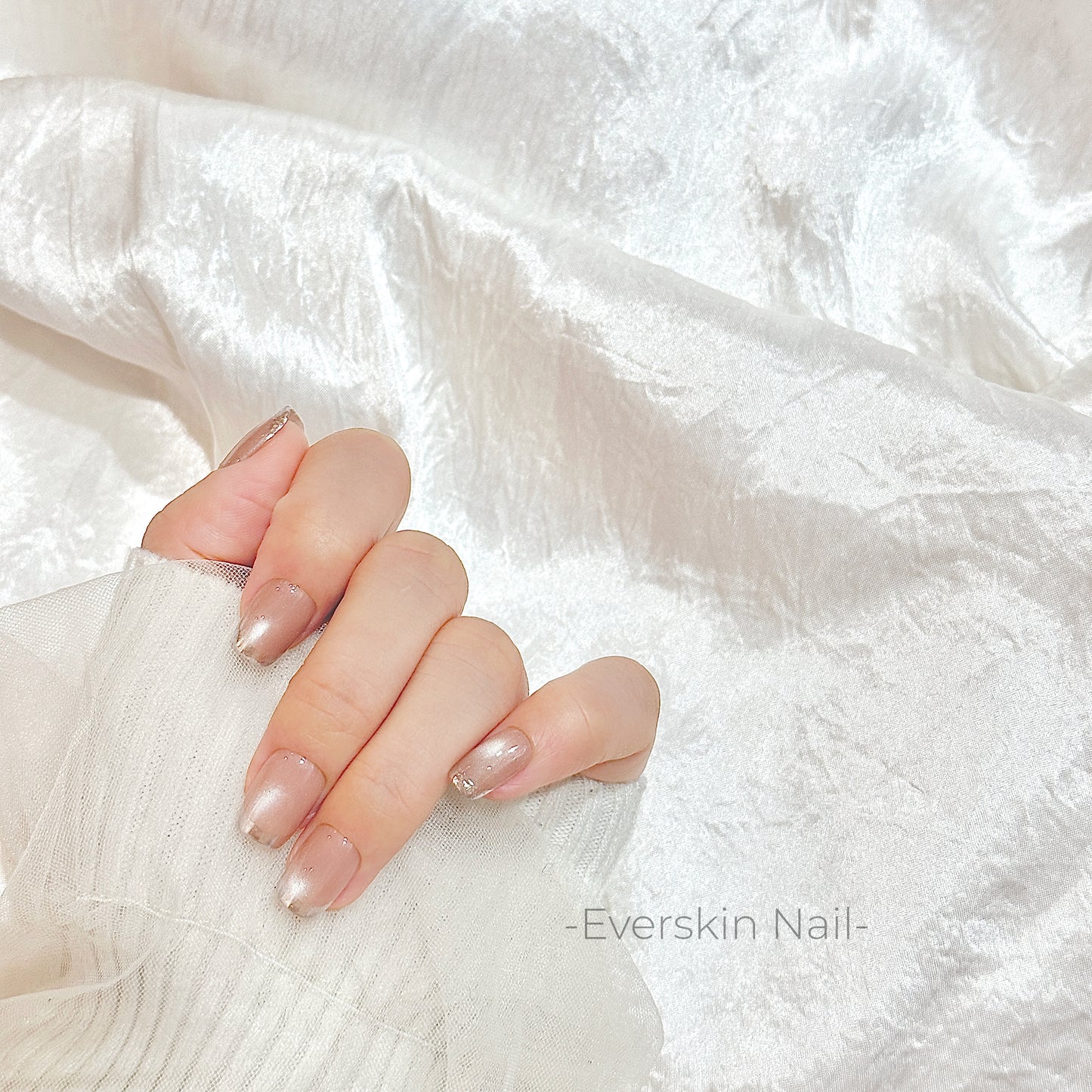 -【法式貓眼-銀色/粉色】-ESA013